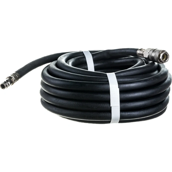 Шланг резиновый армированный чёрный с быстроразъемами 8х13 мм; 10 м Русский Мастер РМ-70471