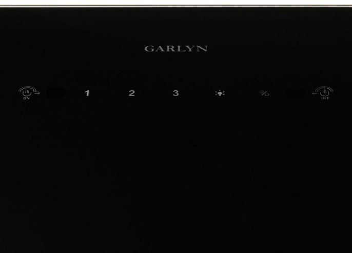 Вытяжка каминная GARLYN CH-60,  сенсорное управление,  черный