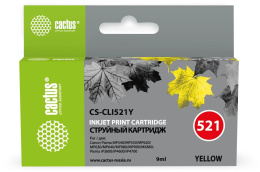 Картридж Cactus CS-CLI521Y, желтый / CS-CLI521Y