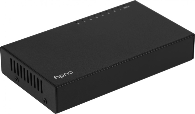 Коммутатор CUDY 8-Port Gigabit Metal  Switch 5-Port Gigabit Ethernet Switch, 5 10/100/1000M RJ45 Ports, Loop Detection, USB-C Power Input, Plug & Play, Wall-Mount GS108