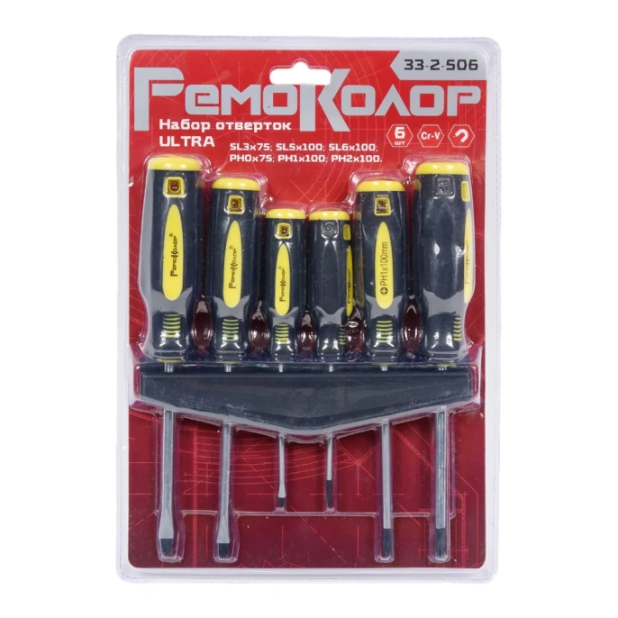 Набор отверток РемоКолор Ultra, 6 пр., 33-2-506