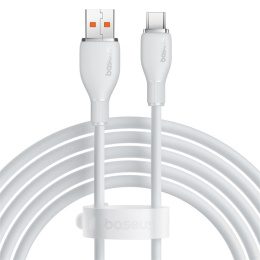 Кабель Baseus P10355703221-B2 Pudding Series Fast Charging USB to Type-C 100W 2m Stellar White CB000054