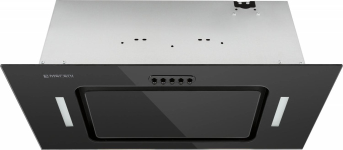 Вытяжка встраиваемая Meferi Ultra INBOX60BK Glass черный управление: кнопочное 1 мотор