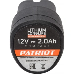 Батарея аккумуляторная Li-ion для шуруповертов серии The One Patriot 1165 180201109
