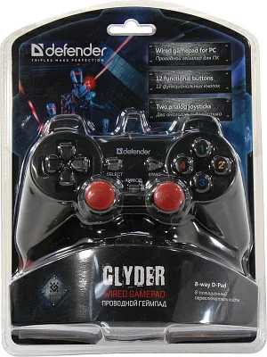 Геймпад Defender Glyder (Vibration 12кн 2 мини-джойстика USB) 64399