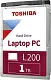 Жесткий диск Toshiba SATA-III 1Tb HDWL110UZSVA Notebook L200 Slim (5400rpm) 128Mb 2.5"