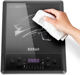 Плита Индукционная Kitfort КТ-158 черный стеклокерамика настольная