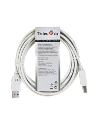 Кабель/ Кабель USB2.0 A-- B 3.0м Telecom TC6900-3M (TC6900-3.0M)