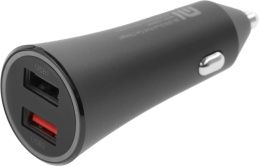 Автомобильное зарядное устройство Xiaomi Mi 37W Dual-Port Car Charger,  2xUSB-A,  37Вт, 3A, черный [gds4147gl]
