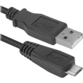 USB кабель Defender USB08-06 USB2.0 AM-MicroBM, 1.8м 87459