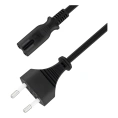 Кабель питания 5bites IEC-320-C7 - CEE 7/16 восьмерка 220V сечение 2x0.50мм2 VDE 1м PC305-10A