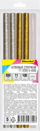 Cтержни клеев. для клеев.пист. Silwerhof 11-200-5-ASS дл.200мм D11мм разные цвета упак:5шт