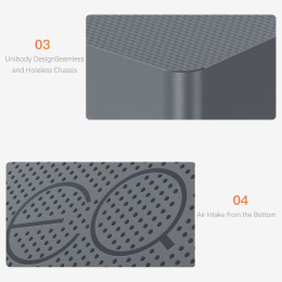 Мини-компьютер Beelink AMD Ryzen 7 6800H BL/EQR6-LP/6800H/32G/500G/Milky Grey