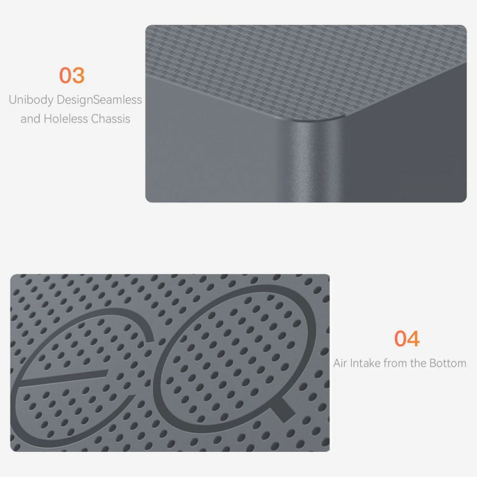 Мини-компьютер Beelink AMD Ryzen 7 6800H BL/EQR6-LP/6800H/32G/500G/Milky Grey