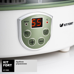 Сушилка для овощей и фруктов KITFORT KT-1902, белый, 5 поддонов