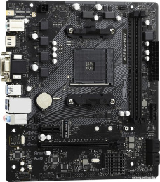 Материнская плата Asrock A520M-HDV Soc-AM4 AMD A520 2xDDR4 mATX AC`97 8ch 7.1 GbLAN RAID+VGA+DVI+HDMI