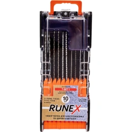 Набор пилок T-SET по дереву и металлу, 10 шт. Runex 555805