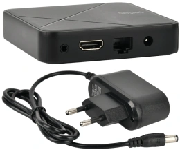 Perfeo SMART TV BOX приставка "PREMIER 4/16",Allwinner H618,Android 12, 4Gb/16Gb,Пульт Bluetooth