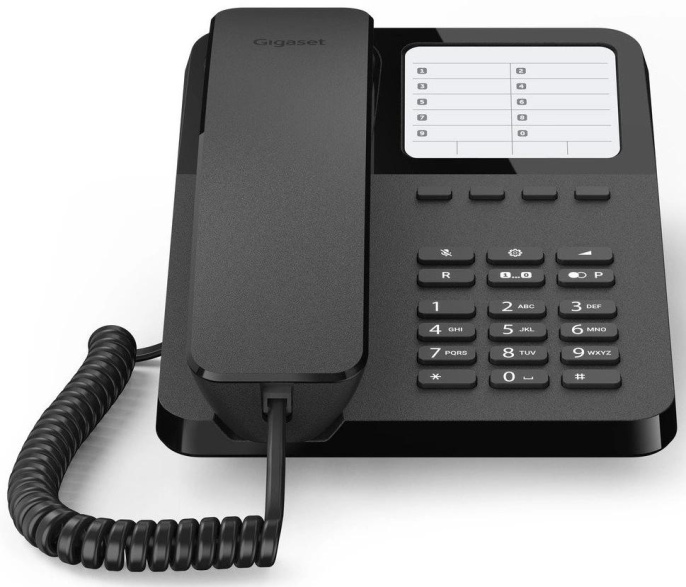 Телефон проводной Gigaset DESK400 черный