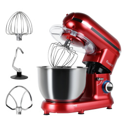 Кухонный комбайн RAGEX R101-600 9 в 1, 4.5 литра, 6 скоростей, 1500 Вт, красный