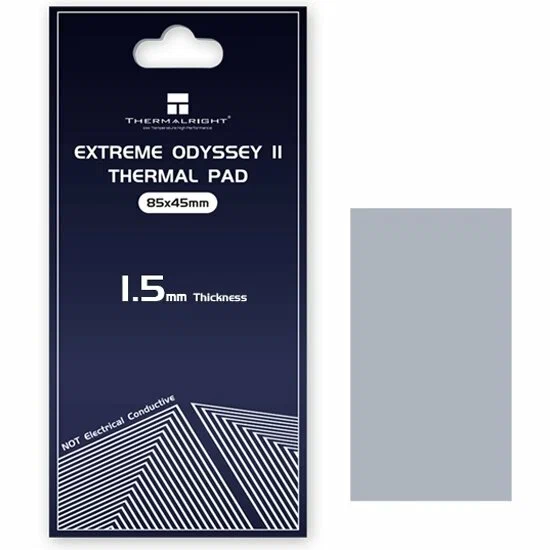 Термоинтерфейс Thermalright Extreme Odyssey II Thermal Pad, размер 85x45 мм,толщина 1.5 мм ODYSSEY-II-85X45-1.5