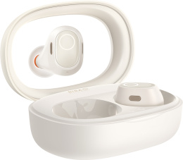 Наушники Baseus NGTW330302 WM03 True Wireless Earphones creamy-white материал: ABS+PC, версия V5.3, расстояние: 10м, емкость аккумулятора: 50 мАч/0,185 Втч наушники , 500 мАч/1,85 Втч чехол для зарядки , Type-C, время зарядки: 1.5ч, время воспроизведен