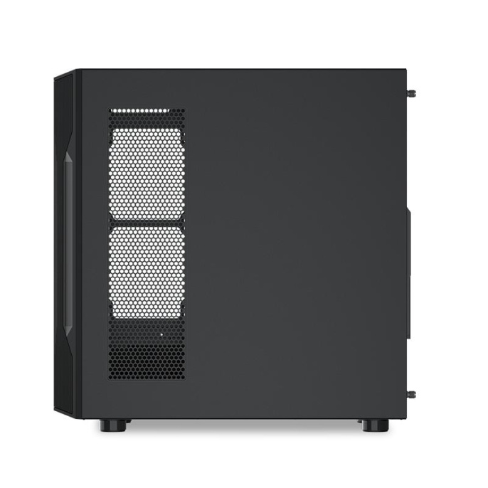 Корпус ПК без блока питания Case SAMA S40 Black, Midi-Tower, TG, 4x120mm ARGB, 2xUSB 3.0 + 1xUSB 3.1 Type-C, ATX, mATX, mITX Black S40-BKAPA4X1-GL
