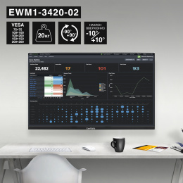 Кронштейн для TV/монитора 13"-34" настенный ExeGate EWM1-3420-02 VESA 75x75, 100x100, макс.нагрузка 35 кг, наклон -10°/+10°, поворот -90°/+90°, вращение 360°, расстояние до стены 35-365мм, цвет черный EX297366RUS