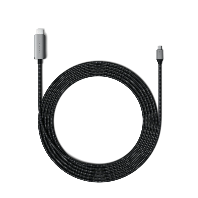 Кабель Satechi USB-C To HDMI 2.1 8K Cable. Цвет: серый космос (ST-YH8KCM)