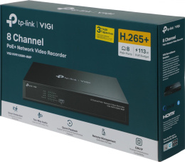 Видеорегистратор TP-LINK VIGI NVR1008H-8MP 8-канальный сетевой видеорегистратор PoE