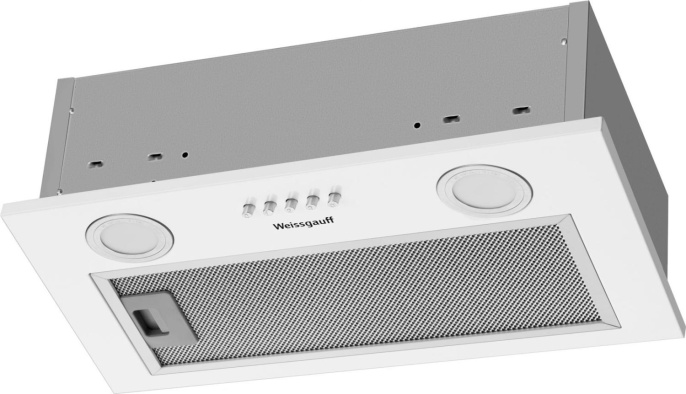 Вытяжка встраиваемая Weissgauff Box 452 White белый управление: кнопочное 1 мотор