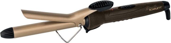 Щипцы для завивки Scarlett SC-HS60676,  золотистый и коричневый