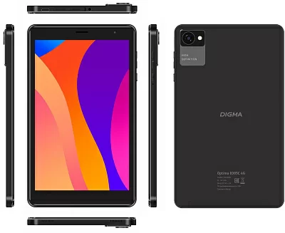Планшет Digma Optima 8305C 4G SC9863A (1.6) 8C RAM3Gb ROM32Gb 8" IPS 1280x800 3G 4G Android 12 серый 5Mpix 2Mpix BT GPS WiFi Touch microSD 128Gb 4000mAh