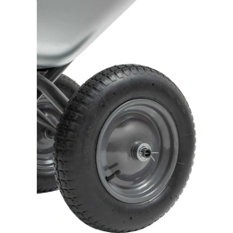 Двухколесная усиленная тачка Gigant с оцинкованным кузовом 110л ZAW-05