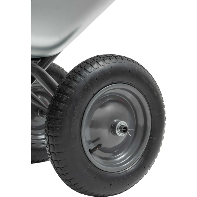 Двухколесная усиленная тачка Gigant с оцинкованным кузовом 110л ZAW-05