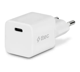 Сетевое зарядное устройство TTEC SmartCharger Pro 20W PD USB-C Travel Charger - White 2SCP01B
