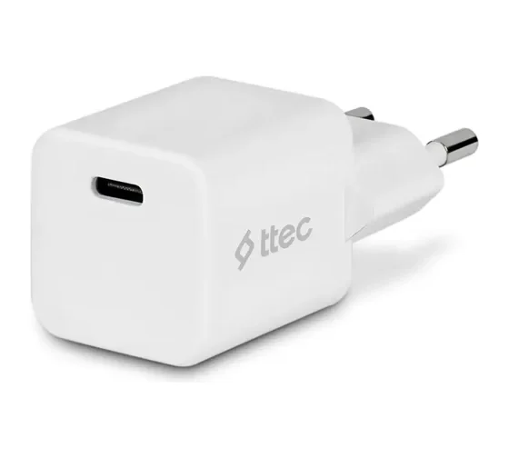 Сетевое зарядное устройство TTEC SmartCharger Pro 20W PD USB-C Travel Charger - White 2SCP01B