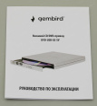 Внешний DVD-привод Gembird DVD-USB-02-SV с интерфейсом USB 2.0 пластик, серебро