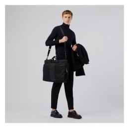 Сумка портплед Piquadro Brief2 PA4344BR2/N черная нейлон/натур.кожа