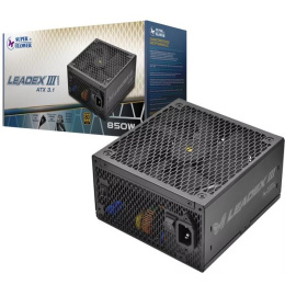 блок питания 850 Ватт/ Power Supply Super Flower Leadex III Gold, 850W, ATX 3.1, 140mm, 8xSATA, 3xPCI-E 6+2 , 1x12VHPWR 12+4 , APFC, 80+ Gold, Full Modular SF-850F14GE GL