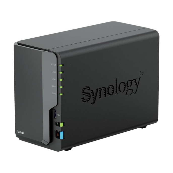 Сетевое хранилище NAS Synology DS225+ 2-bay настольный Celeron J4125