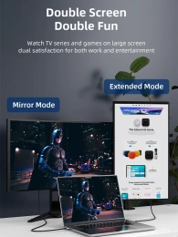 Кабель CABLETIME CC14L (CT-CMHD8K-AG2) 2 м, USB TYPE C - HDMI 8K/60 Гц