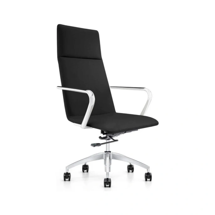 Кресло для руководителя Easy Chair 593 TPU черное, искусственная кожа, металл 1169106