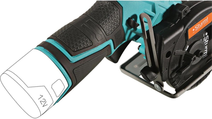 Циркулярная пила STURM! CCS1285, 85мм, аккумуляторная, 12В, без АКБ, без ЗУ