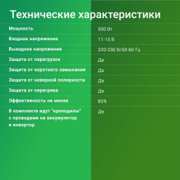 Преобразователь напряжения Digma DCI-500
