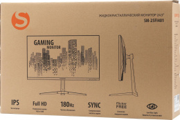 24.5" Монитор SunWind SM-25FI401,  1920x1080,  IPS,  180Гц,  1хHDMI,  1хDP,  черный [sm25sg01]