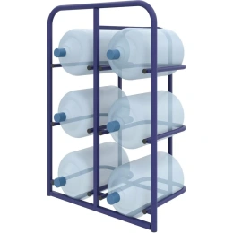 Стеллаж для бутылей с водой RUSKLAD 640х960х380 мм СВД 6