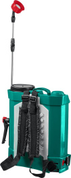 Опрыскиватель Зубр ОПС-12, аккумуляторный, ранцевый, 12л, зеленый