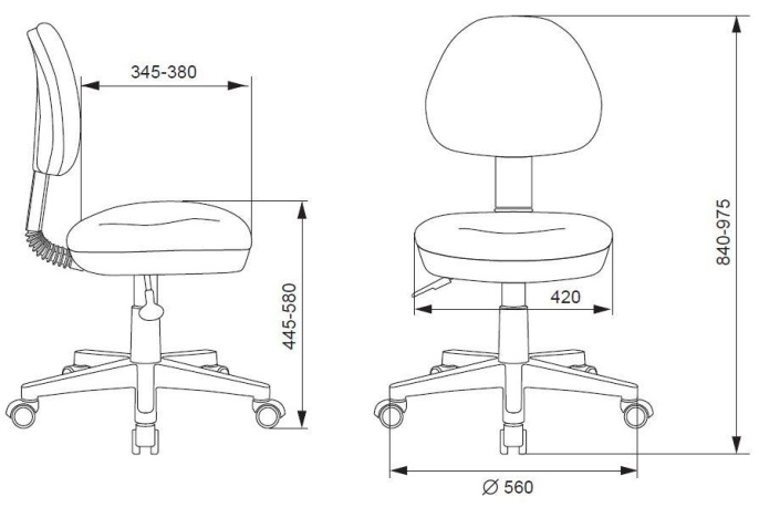 Кресло детское Бюрократ KD-3, ткань, до 100кг, оранжевый