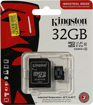 Карта памяти Kingston SDCIT2/32GB microSDXC Memory Card 32Gb UHS-I U3 + microSD-- SD Adapter